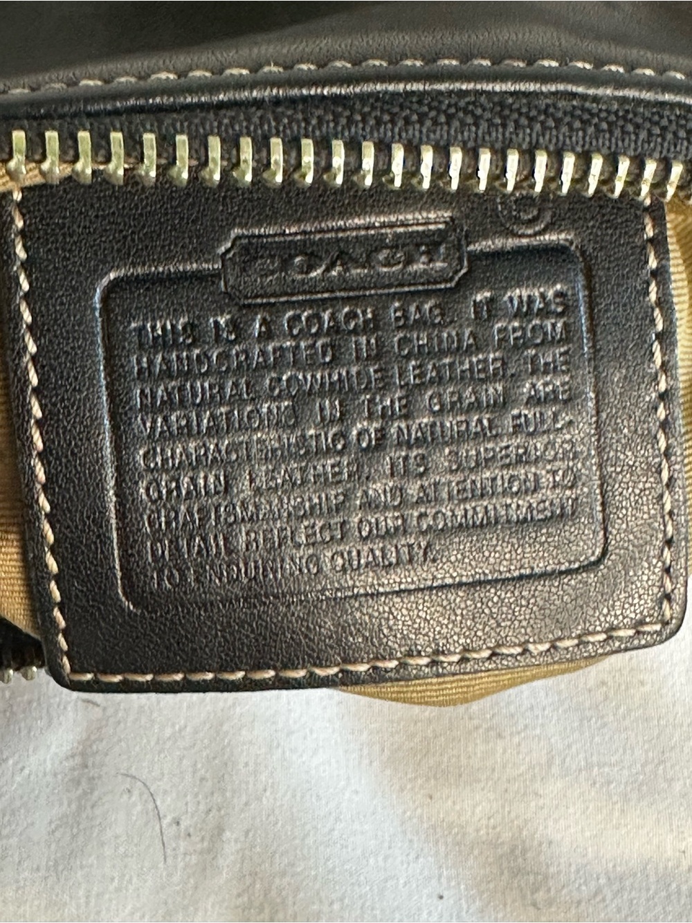 Coach Hampton Vintage Black Leather Crossbody with Front Buckle Pocket - Picture 6 of 9